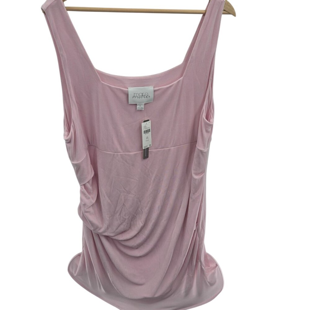 Mare Mare x Anthropologie Pink Square Neck Mini Dress Size 2x